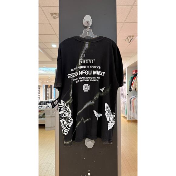 Darc Sport Universal Monsters Wolf Man Side by Side Tee Shirt Mummy Halloween - Picture 4 of 5